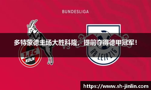 多特蒙德主场大胜科隆，提前夺得德甲冠军！